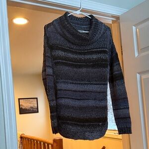 Royal Robbins Charcoal and Black Cowl Neck Sweater